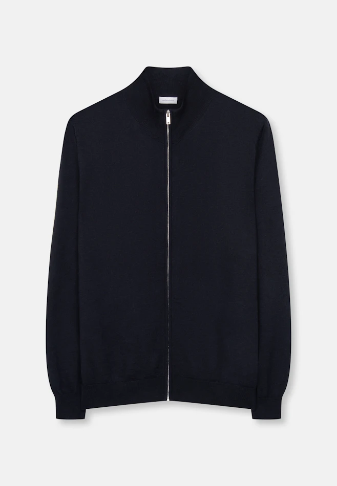 Regular Cardigan Uni in Dunkelblau | Seidensticker Onlineshop