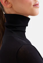 Feinstrick Rollkragenpullover aus Wolle und Seide in Schwarz |  Seidensticker Onlineshop