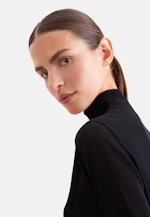 Feinstrick Rollkragenpullover aus Wolle und Seide in Schwarz |  Seidensticker Onlineshop