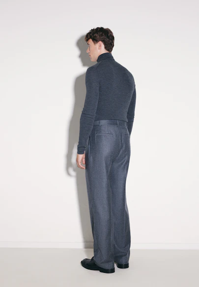 Turtleneck Pullover Uni in Grey Mélange |  Seidensticker Onlineshop