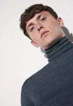 Turtleneck Pullover Uni in Grey Mélange |  Seidensticker Onlineshop