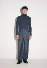 Turtleneck Pullover Uni in Grey Mélange |  Seidensticker Onlineshop