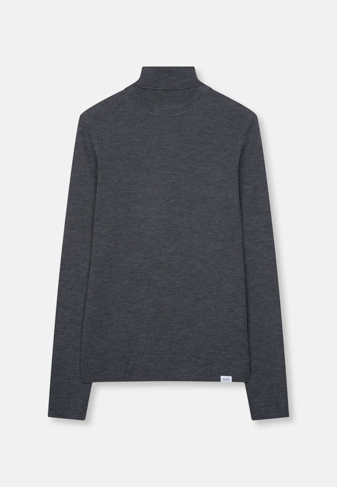 Regular Pullover Uni in Grey Mélange | Seidensticker Onlineshop