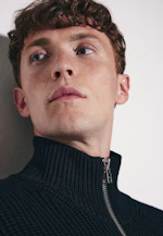 Regular Strick-Jacke Uni in Schwarz |  Seidensticker Onlineshop