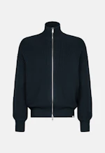 Regular Strick-Jacke Uni in Schwarz |  Seidensticker Onlineshop