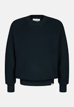 Round neck Pullover Uni in Schwarz |  Seidensticker Onlineshop