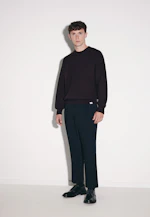 Round neck Pullover Uni in Rot |  Seidensticker Onlineshop