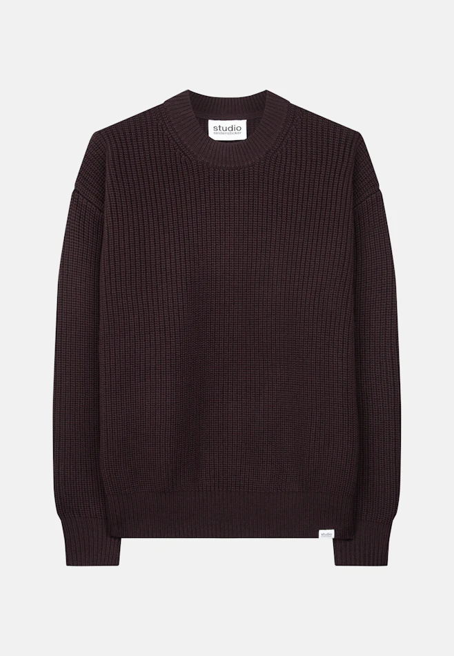 Regular Pullover Uni in Rot | Seidensticker Onlineshop