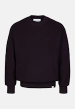 Round neck Pullover Uni in Rot |  Seidensticker Onlineshop