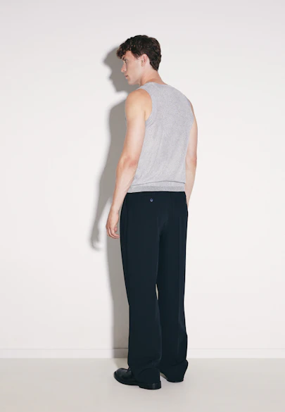 Regular Knitted Tank Top Uni in Silver |  Seidensticker Onlineshop