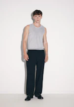 Regular Knitted Tank Top Uni in Silver |  Seidensticker Onlineshop