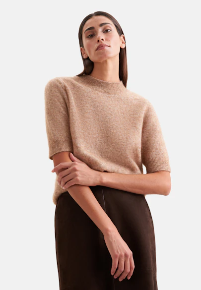 Strickshirt aus Mohair Mix in Braun |  Seidensticker Onlineshop