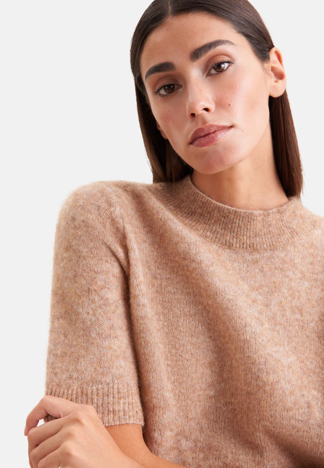 Strickshirt aus Mohair Mix in Braun |  Seidensticker Onlineshop
