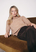Strickshirt aus Mohair Mix in Braun |  Seidensticker Onlineshop
