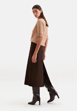 Strickshirt aus Mohair Mix in Braun |  Seidensticker Onlineshop