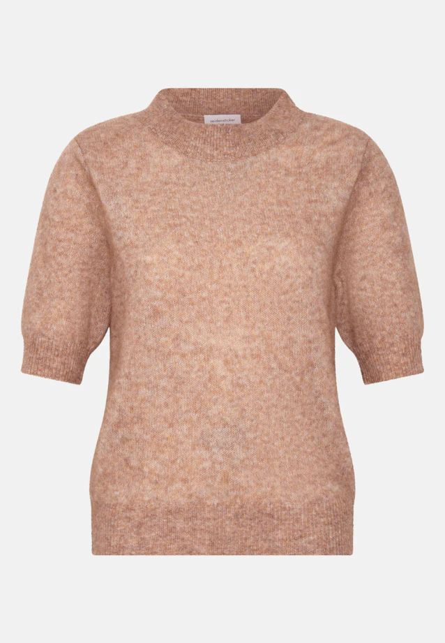 Strickshirt aus Mohair Mix in Braun |  Seidensticker Onlineshop