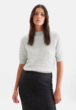 Chemise légère tricotée en laine et soie, rayée bleu in Gris |  Seidensticker Onlineshop