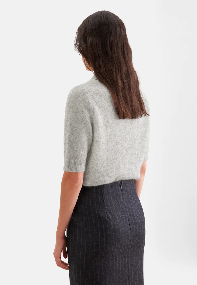 Chemise légère tricotée en laine et soie, rayée bleu in Gris |  Seidensticker Onlineshop