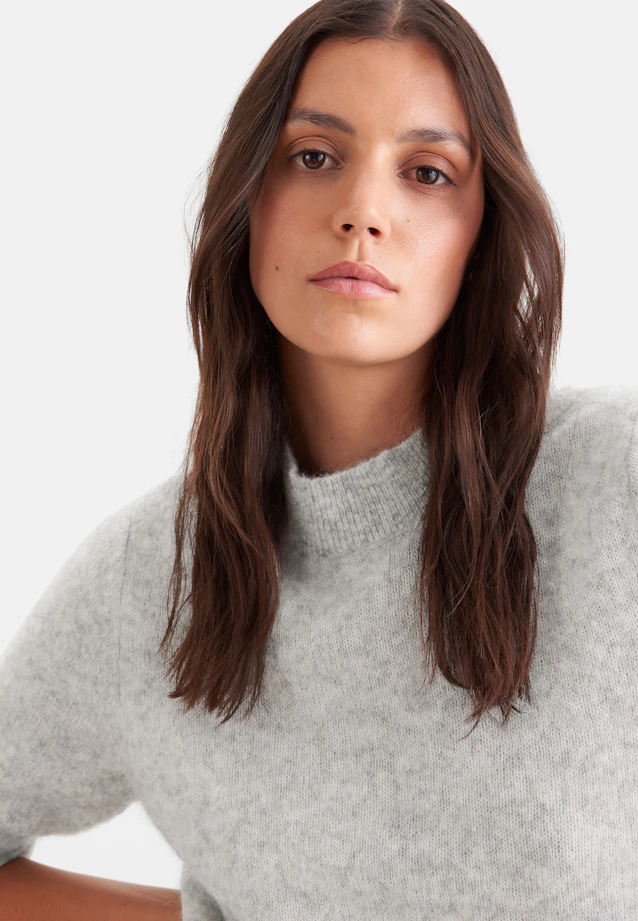 Chemise légère tricotée en laine et soie, rayée bleu in Gris |  Seidensticker Onlineshop