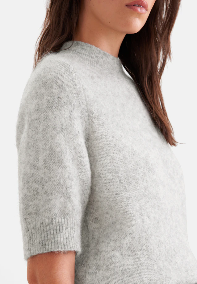 Chemise légère tricotée en laine et soie, rayée bleu in Gris |  Seidensticker Onlineshop