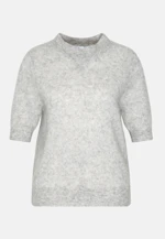 Lightweight knitted shirt made of wool and silk, striped blue in Grey |  Seidensticker Onlineshop