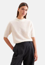 Chemise légère tricotée en laine et soie, rayée bleu in Ecru |  Seidensticker Onlineshop