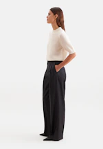 Chemise légère tricotée en laine et soie, rayée bleu in Ecru |  Seidensticker Onlineshop