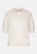 Lightweight knitted shirt made of wool and silk, striped blue in Ecru |  Seidensticker Onlineshop