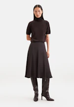 Feinstrick Rollkragenpullover Halbarm aus Wolle mit Seide in Braun |  Seidensticker Onlineshop