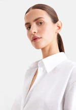 Oxford Hemdbluse Oversized mit tiefer Passe in Weiß |  Seidensticker Onlineshop