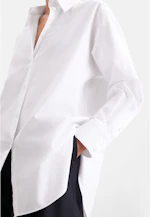 Oxford Hemdbluse Oversized mit tiefer Passe in Weiß |  Seidensticker Onlineshop