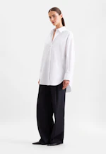 Oxford Hemdbluse Oversized mit tiefer Passe in Weiß |  Seidensticker Onlineshop