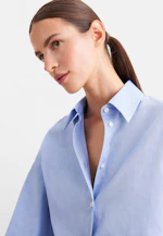 Oxford Hemdbluse Oversized mit tiefer Passe in Hellblau |  Seidensticker Onlineshop