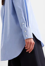Oxford Hemdbluse Oversized mit tiefer Passe in Hellblau |  Seidensticker Onlineshop