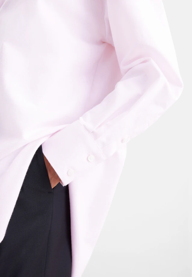 Oxford Hemdbluse Oversized mit tiefer Passe in Rosa |  Seidensticker Onlineshop