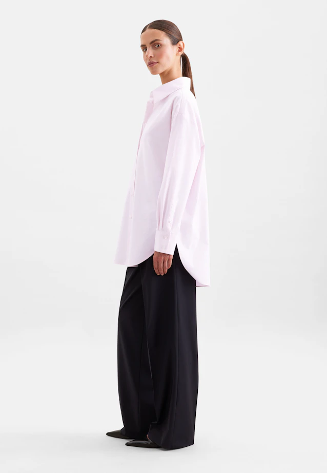 Oxford Hemdbluse Oversized mit tiefer Passe in Rosa |  Seidensticker Onlineshop