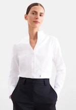 Oxford Kelchkragenbluse in Blanc |  Seidensticker Onlineshop