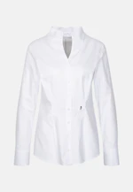 Oxford Kelchkragenbluse in Blanc |  Seidensticker Onlineshop