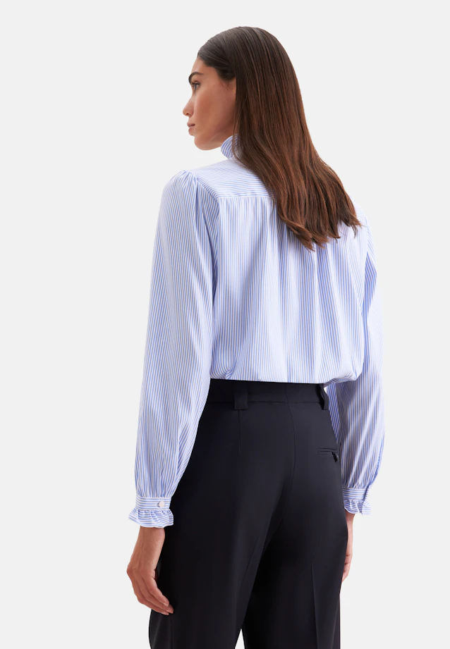 Hemdbluse mit Rüschendetails in Hellblau |  Seidensticker Onlineshop