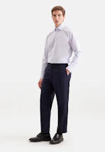 Regular Business shirt Stripes in Mittelblau |  Seidensticker Onlineshop