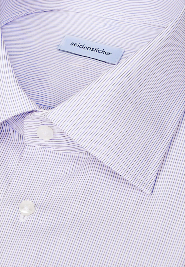 Regular Business shirt Stripes in Mittelblau |  Seidensticker Onlineshop