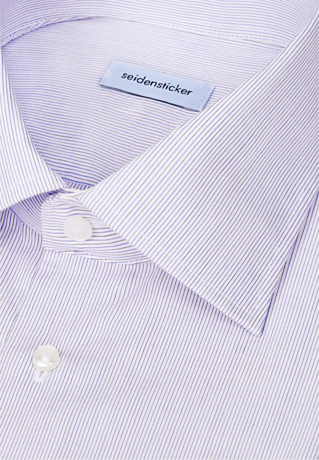 Regular Business shirt Stripes in Mittelblau | Seidensticker online shop