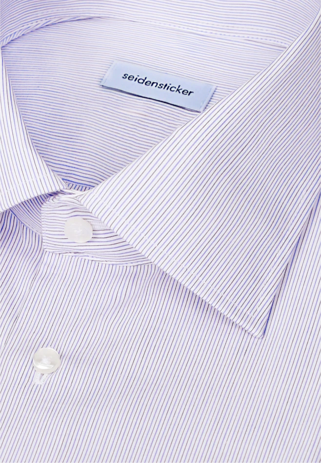 Regular Business shirt Stripes in Mittelblau | Seidensticker online shop