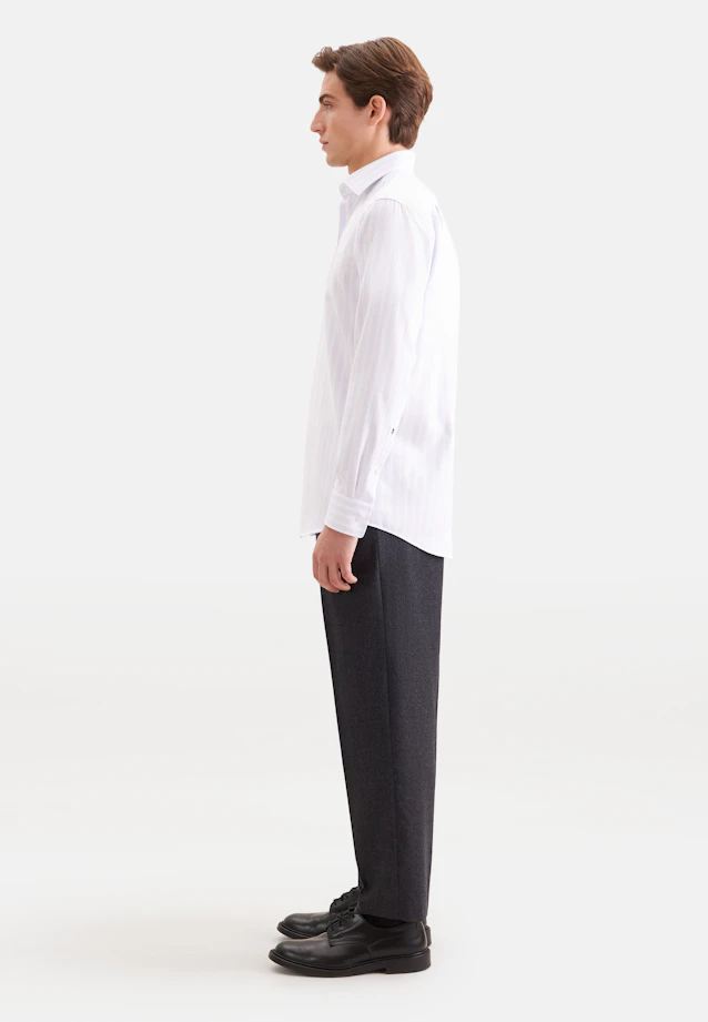 Regular Business shirt Stripes in Hellblau |  Seidensticker Onlineshop