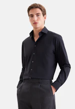 Regular Performance shirt Uni in Schwarz |  Seidensticker Onlineshop