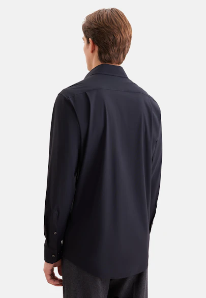 Regular Performance shirt Uni in Schwarz |  Seidensticker Onlineshop