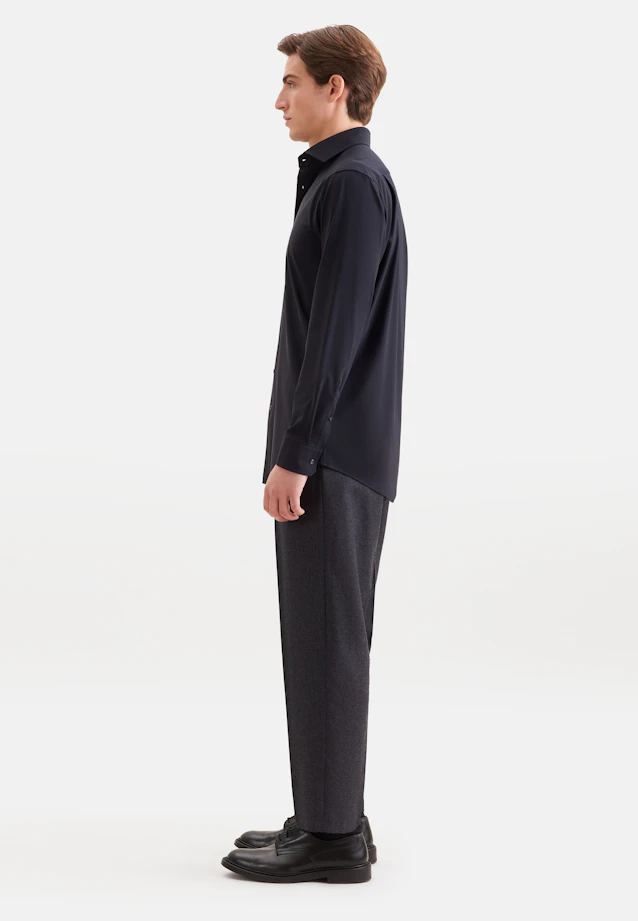 Regular Performance shirt Uni in Schwarz |  Seidensticker Onlineshop