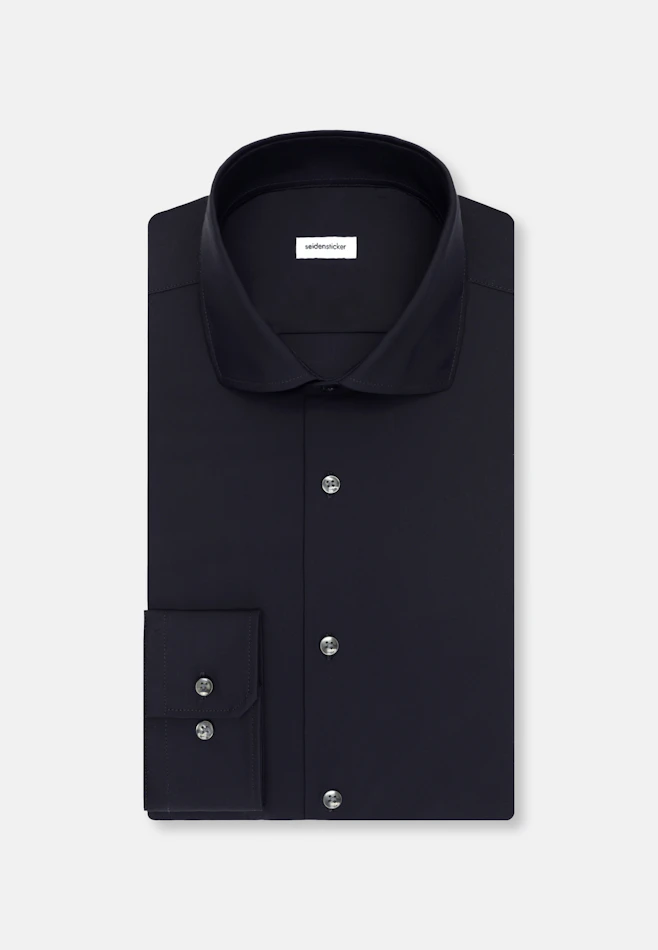 Regular Performance shirt Uni in Schwarz | Seidensticker online shop