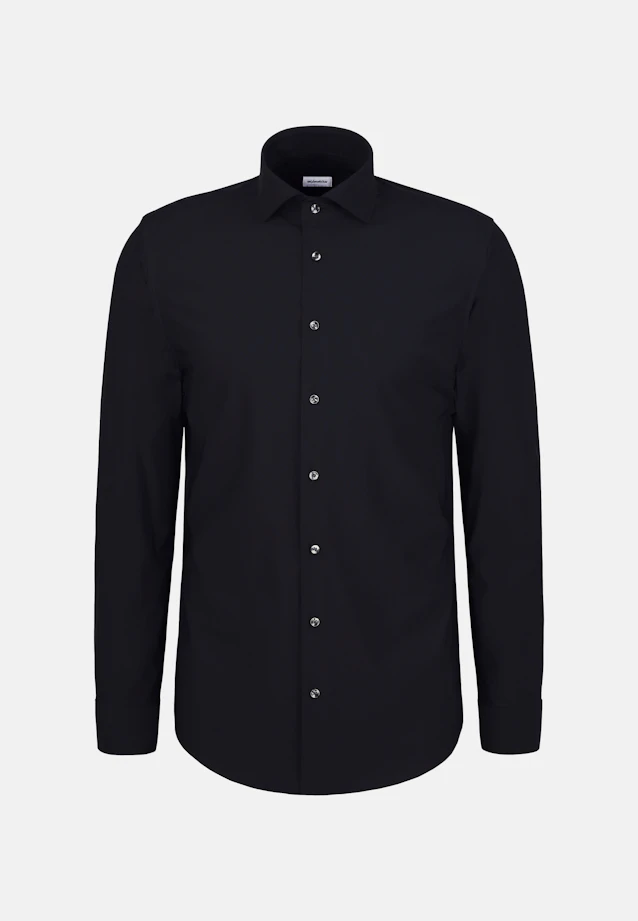 Regular Performance-Hemd Uni in Schwarz |  Seidensticker Onlineshop