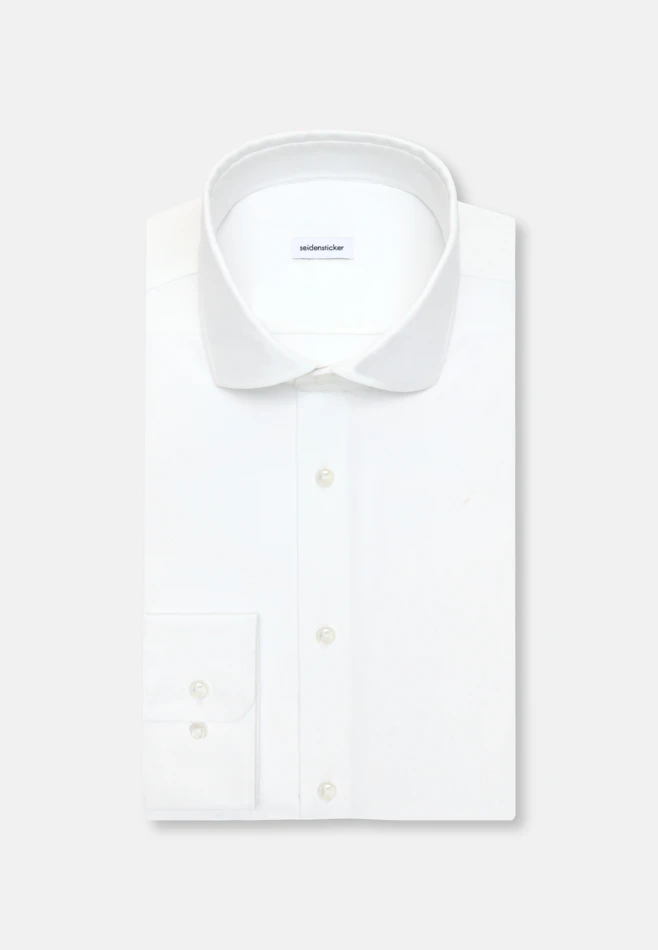 Regular Performance shirt Uni in Weiß | Seidensticker online shop